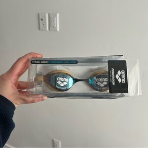 NWT Arena Python Mirror Swim Goggles